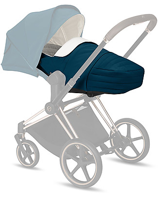 Cybex Platinum Lite Cot - Mountain Blue - Comfy and Warm Pram Systems