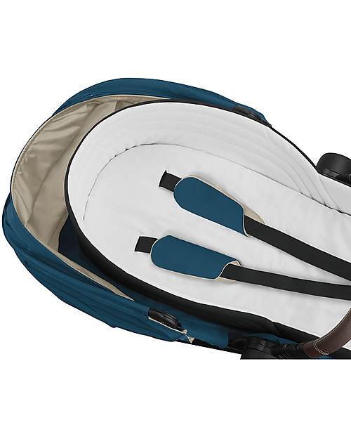 Cybex Platinum Lite Cot - Mountain Blue - Comfy and Warm Pram Systems