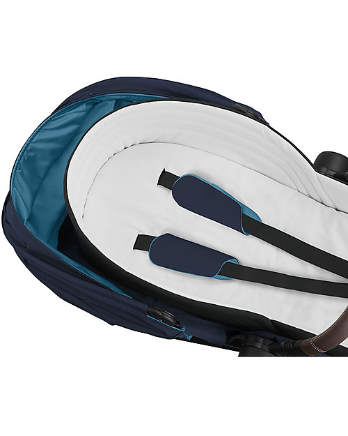 Cybex Platinum Lite Cot - Nautical Blue - Comfy and Warm Pram Systems