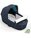 Cybex Priam or e-Priam Lux Carry Cot -  Dark Navy Blue  - Comfy and Spacious - Concious Collection  Fabric Made from 21
Recycled Plastic Bottles Pram Systems