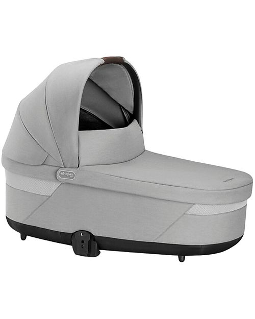 Cybex S Lux Carrycot - Lava Grey - Comfortable and Easy to Carry Pram Systems