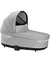 Cybex S Lux Carrycot - Lava Grey - Comfortable and Easy to Carry Pram Systems