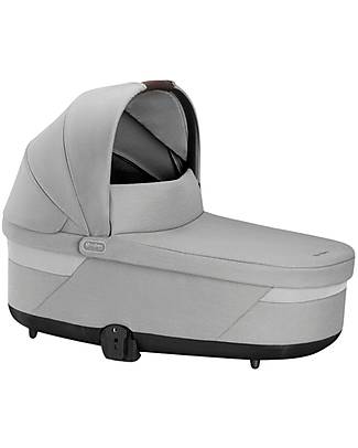 Cybex S Lux Carrycot - Lava Grey - Comfortable and Easy to Carry Pram Systems