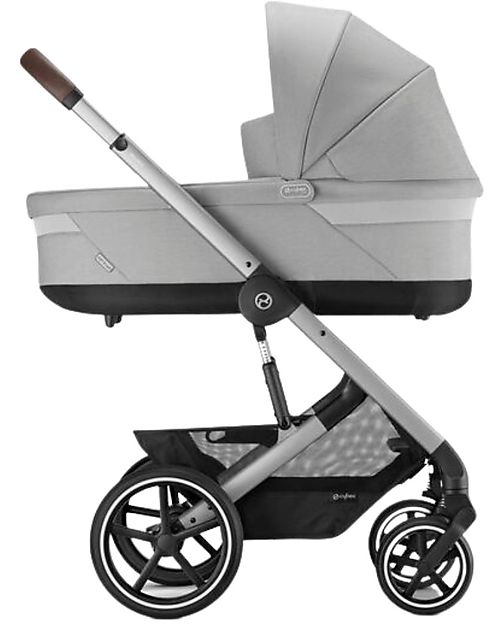 Cybex S Lux Carrycot - Lava Grey - Comfortable and Easy to Carry Pram Systems