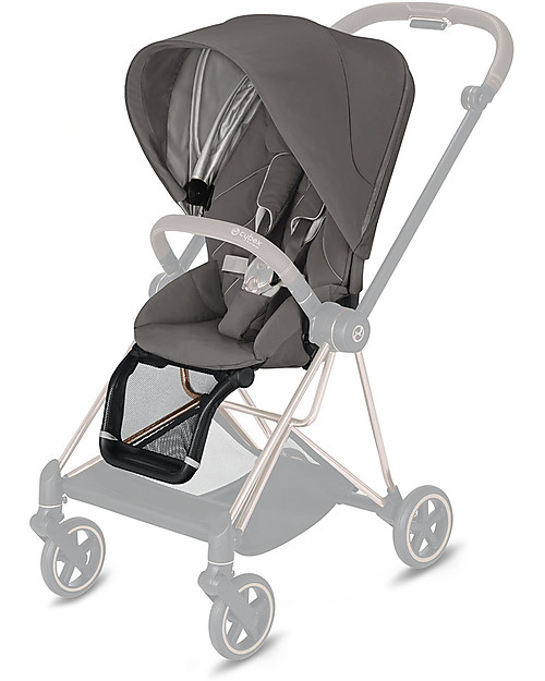 Cybex Seat Pack Comfort for Mios Stroller - Soho Grey - Includes Canopy Pushchairs
