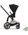 Cybex Seat Pack Comfort for Priam or e-Priam Stroller - Onyx  Black - Includes Canopy - Concious Collection  Fabric Made from 31
Recycled Plastic Bottles Pushchairs