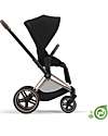 Cybex Seat Pack Comfort for Priam or e-Priam Stroller - Onyx  Black - Includes Canopy - Concious Collection  Fabric Made from 31
Recycled Plastic Bottles Pushchairs