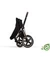 Cybex Seat Pack Comfort for Priam or e-Priam Stroller - Onyx  Black - Includes Canopy - Concious Collection  Fabric Made from 31
Recycled Plastic Bottles Pushchairs