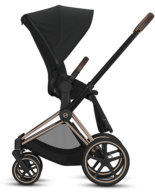 Cybex Seat Pack Comfort  for Priam Stroller - Deep Black - Includes Canopy Pushchairs