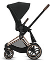 Cybex Seat Pack Comfort  for Priam Stroller - Deep Black - Includes Canopy Pushchairs