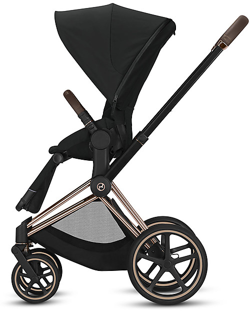 Cybex Seat Pack Comfort  for Priam Stroller - Deep Black - Includes Canopy Pushchairs