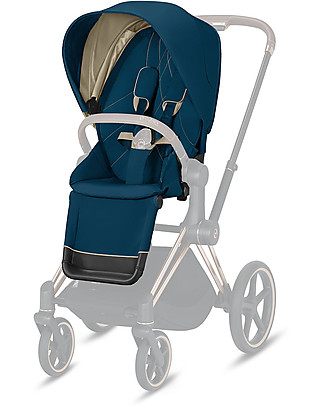 Cybex Seat Pack Comfort  for Priam Stroller - Mountain Blue - Includes Canopy Pushchairs