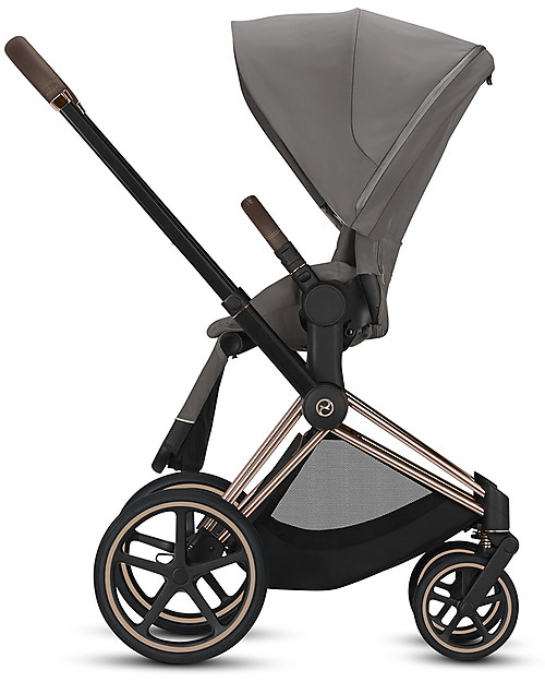 Cybex Seat Pack Comfort for Priam Stroller - Soho Grey - Includes Canopy Pushchairs