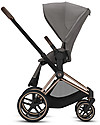 Cybex Seat Pack Comfort for Priam Stroller - Soho Grey - Includes Canopy Pushchairs