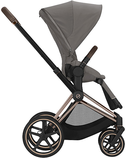 Cybex Seat Pack Comfort for Priam Stroller - Soho Grey - Includes Canopy Pushchairs