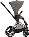 Cybex Seat Pack Comfort for Priam Stroller - Soho Grey - Includes Canopy Pushchairs