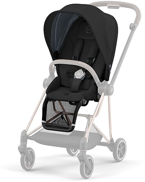 Cybex Seat Pack for Mios3 Stroller - Deep Black - with Canopy Pushchairs
