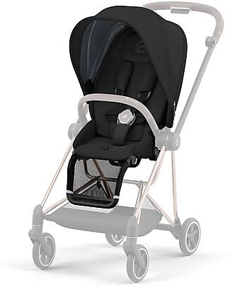 Cybex Seat Pack for Mios3 Stroller - Deep Black - with Canopy Pushchairs