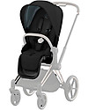Cybex Seat Pack for Priam4 or e-Priam Stroller - Deep Black - with Canopy Pushchairs