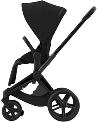 Cybex Seat Pack for Priam4 or e-Priam Stroller - Deep Black - with Canopy Pushchairs