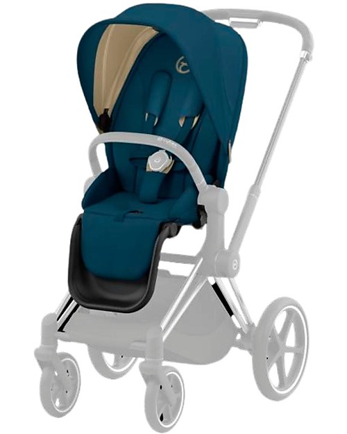 Cybex Seat Pack for Priam4 or e-Priam Stroller - Mountain Blue - with Canopy Pushchairs