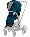 Cybex Seat Pack for Priam4 or e-Priam Stroller - Mountain Blue - with Canopy Pushchairs