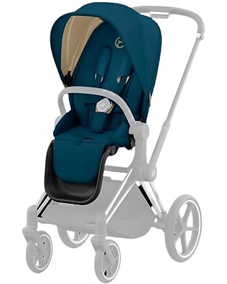 Cybex Seat Pack for Priam4 or e-Priam Stroller - Mountain Blue - with Canopy Pushchairs