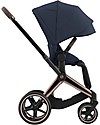 Cybex Seat Pack for Priam4 or e-Priam Stroller - Nautical Blue - with Canopy Pushchairs