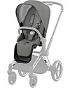 Cybex Seat Pack for Priam4 or e-Priam Stroller - Soho Grey - with Canopy Pushchairs
