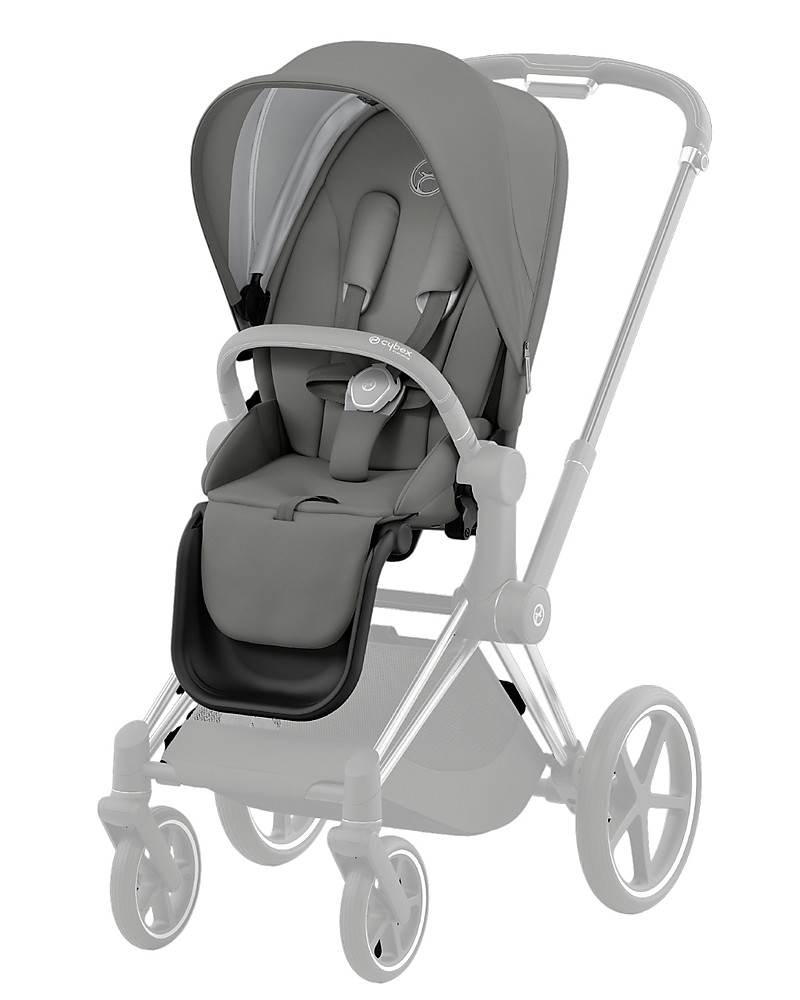 Cybex Seat Pack for Priam4 or e-Priam Stroller - Soho Grey - with Canopy  unisex (bambini)
