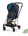 Cybex Seat Pack Plus for Mios Stroller - Dark Navy Blue  - Includes Canopy - Concious Collection  Fabric Made from 22
Recycled Plastic Bottles Pushchairs