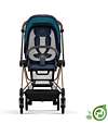 Cybex Seat Pack Plus for Mios Stroller - Dark Navy Blue  - Includes Canopy - Concious Collection  Fabric Made from 22
Recycled Plastic Bottles Pushchairs