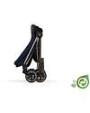 Cybex Seat Pack Plus for Mios Stroller - Dark Navy Blue  - Includes Canopy - Concious Collection  Fabric Made from 22
Recycled Plastic Bottles Pushchairs