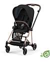 Cybex Seat Pack Plus for Mios Stroller - Onyx Black  - Includes Canopy - Concious Collection  Fabric Made from 22
Recycled Plastic Bottles Pushchairs