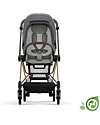 Cybex Seat Pack Plus for Mios Stroller - Pearl Grey  - Includes Canopy - Concious Collection  Fabric Made from 22
Recycled Plastic Bottles Pushchairs