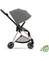 Cybex Seat Pack Plus for Mios Stroller - Pearl Grey  - Includes Canopy - Concious Collection  Fabric Made from 22
Recycled Plastic Bottles Pushchairs