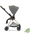 Cybex Seat Pack Plus for Mios Stroller - Pearl Grey  - Includes Canopy - Concious Collection  Fabric Made from 22
Recycled Plastic Bottles Pushchairs