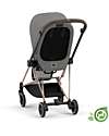 Cybex Seat Pack Plus for Mios Stroller - Pearl Grey  - Includes Canopy - Concious Collection  Fabric Made from 22
Recycled Plastic Bottles Pushchairs