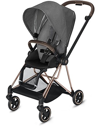 Cybex Seat Pack Plus for Mios3 Stroller - Manhattan Grey - with Canopy Pushchairs