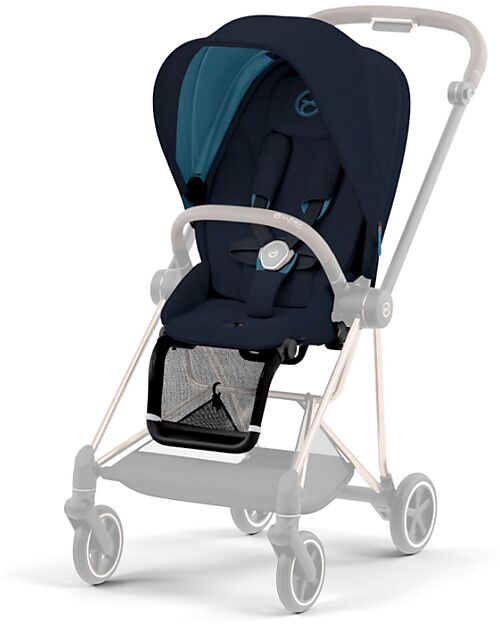Cybex Seat Pack Plus for Mios3 Stroller - Midnight Blue - with Canopy Pushchairs