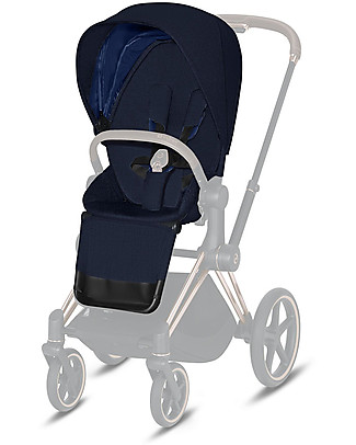 Cybex Seat Pack Plus for Priam Stroller - Midnight Blue - Includes Canopy Pushchairs