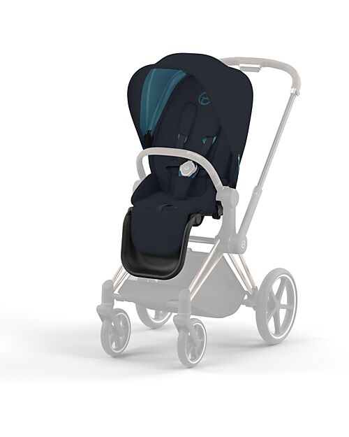 Cybex Seat Pack Plus for Priam4 or e-Priam Stroller - Midnight Blue - with Canopy Pushchairs