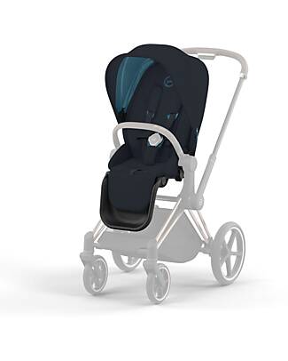 Cybex Seat Pack Plus for Priam4 or e-Priam Stroller - Midnight Blue - with Canopy Pushchairs