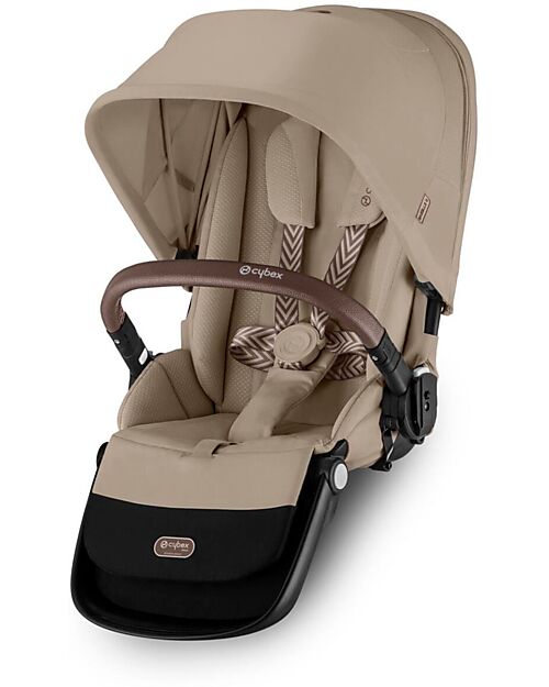Cybex Second Seat for Gazelle S Stroller - Almond Beige Double Pushchairs