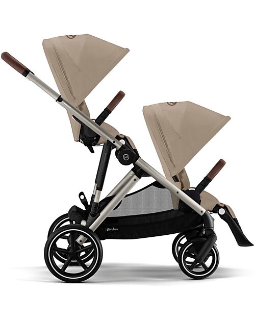 Cybex Second Seat for Gazelle S Stroller - Almond Beige Double Pushchairs