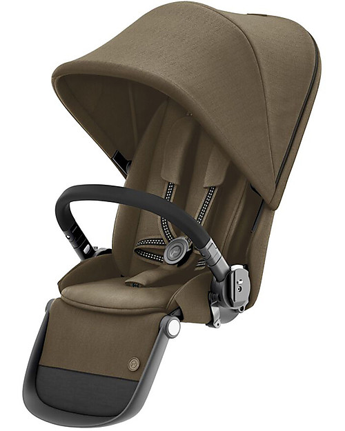 Cybex Second Seat for Gazelle S Stroller - Black/Classic Beige Double Pushchairs