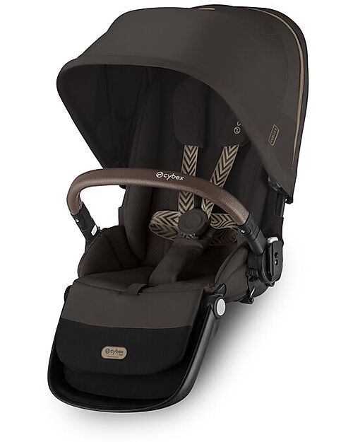 Cybex Second Seat for Gazelle S Stroller - Chocolate Brown Double Pushchairs