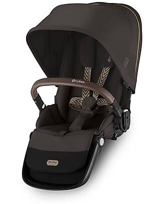 Cybex Second Seat for Gazelle S Stroller - Chocolate Brown Double Pushchairs