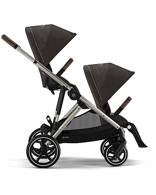 Cybex Second Seat for Gazelle S Stroller - Chocolate Brown Double Pushchairs