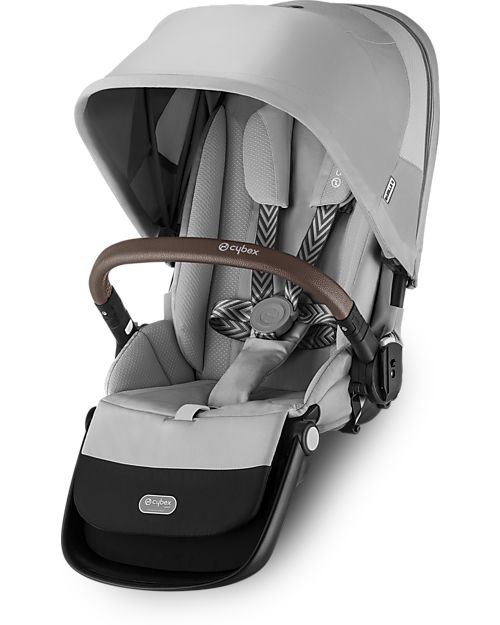 Cybex Second Seat for Gazelle S Stroller - Lava Grey Double Pushchairs